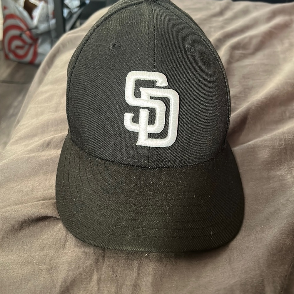 Used black Padre hat
